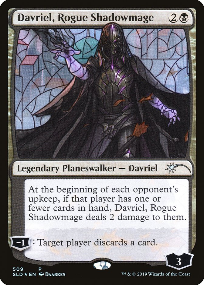 Davriel, Rogue Shadowmage (Stained Glass) [Secret Lair Drop Promos] | I Want That Stuff Brandon