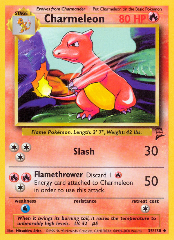 Charmeleon (35/130) [Base Set 2] | I Want That Stuff Brandon