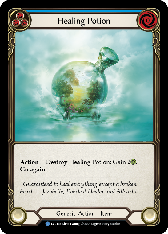 Healing Potion [EVR183] (Everfest)  1st Edition Cold Foil | I Want That Stuff Brandon