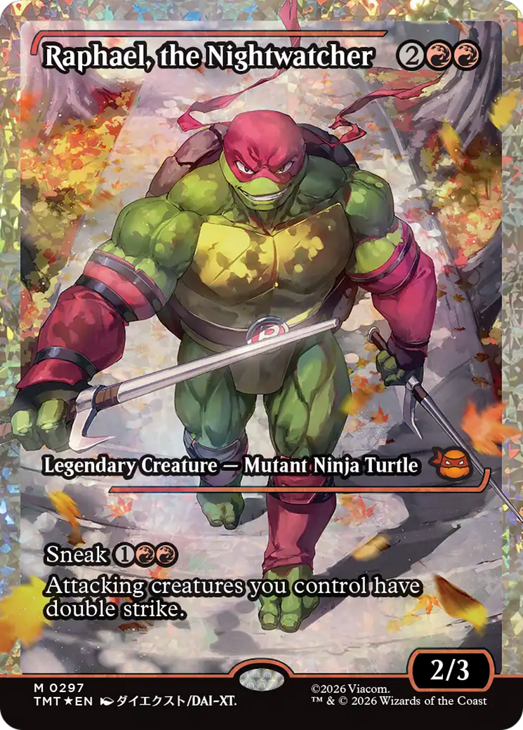 Raphael, the Nightwatcher (Showcase) (Fracture Foil) [Teenage Mutant Ninja Turtles] | I Want That Stuff Brandon