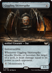 Giggling Skitterspike (Extended Art) [Duskmourn: House of Horror Commander] | I Want That Stuff Brandon