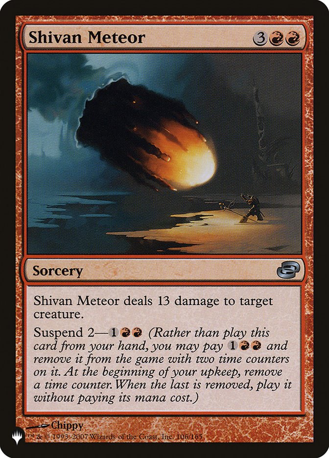 Shivan Meteor [The List] | I Want That Stuff Brandon