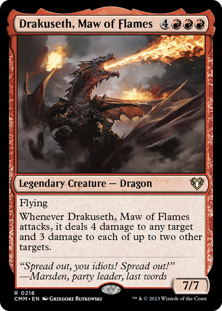 Drakuseth, Maw of Flames [Commander Masters] | I Want That Stuff Brandon