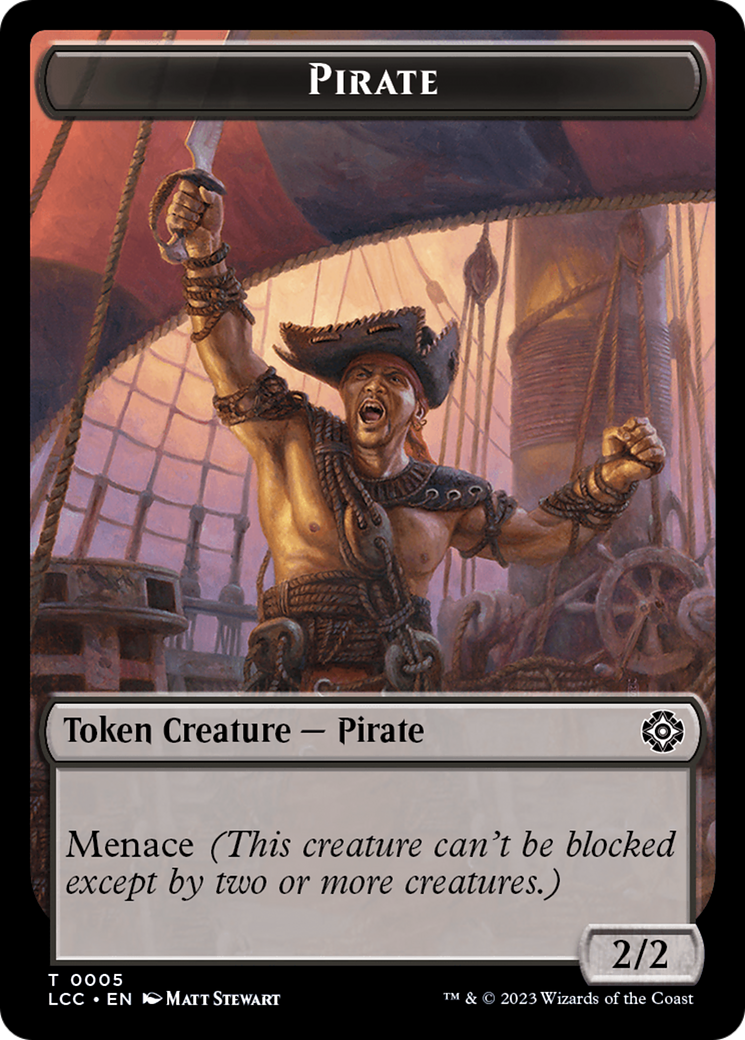 City's Blessing // Pirate (0005) Double-Sided Token [The Lost Caverns of Ixalan Commander Tokens] | I Want That Stuff Brandon