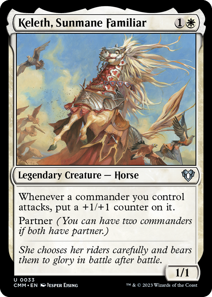 Keleth, Sunmane Familiar [Commander Masters] | I Want That Stuff Brandon