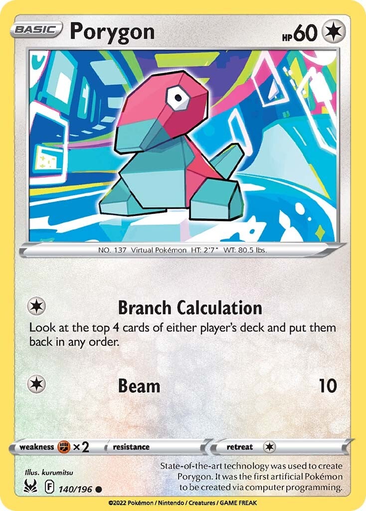 Porygon (140/196) [Sword & Shield: Lost Origin] | I Want That Stuff Brandon