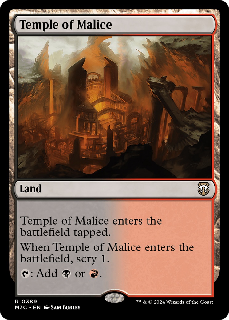 Temple of Malice (Ripple Foil) [Modern Horizons 3 Commander] | I Want That Stuff Brandon