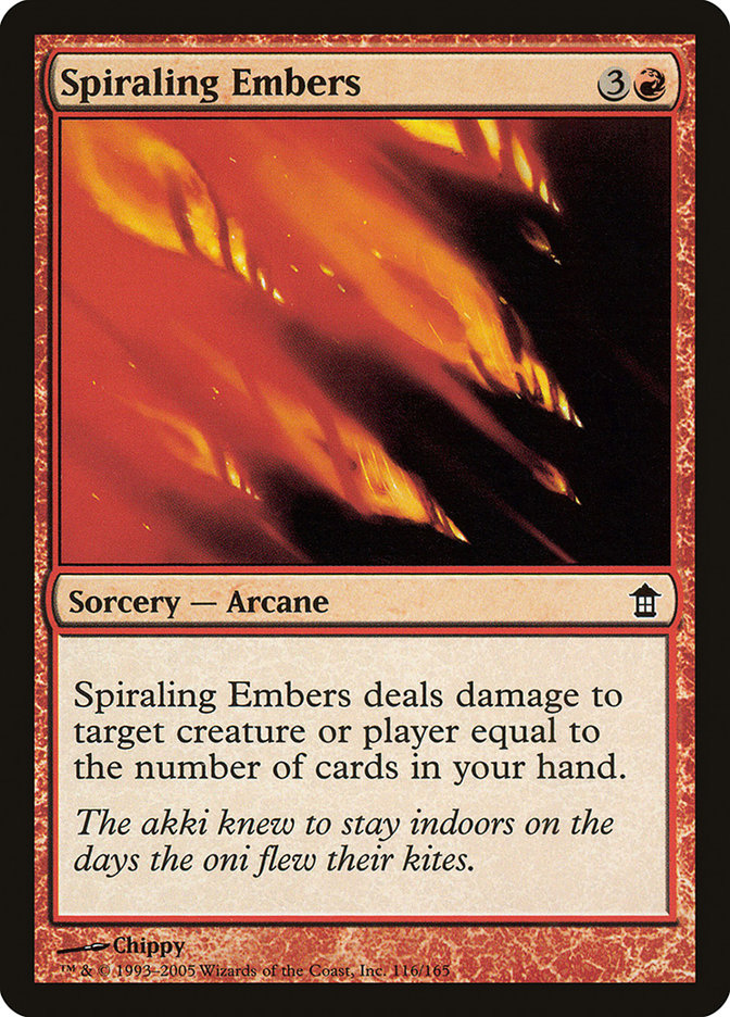 Spiraling Embers [Saviors of Kamigawa] | I Want That Stuff Brandon