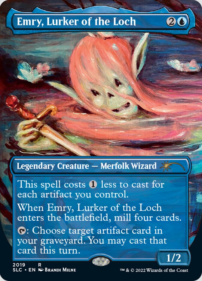 Emry, Lurker of the Loch (Borderless) [Secret Lair Countdown Kit] | I Want That Stuff Brandon