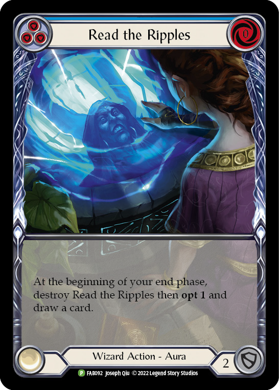 Read the Ripples (Blue) [FAB092] (Promo)  Rainbow Foil | I Want That Stuff Brandon