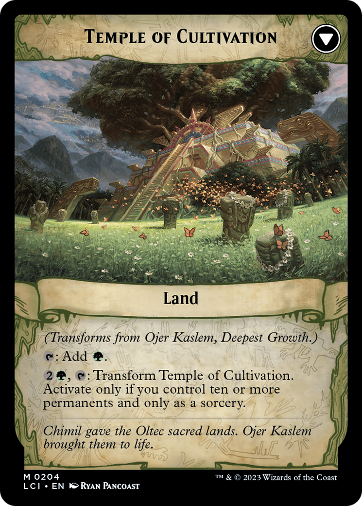 Ojer Kaslem, Deepest Growth // Temple of Cultivation [The Lost Caverns of Ixalan Prerelease Cards] | I Want That Stuff Brandon