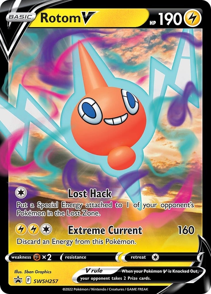 Rotom V (SWSH257) [Sword & Shield: Black Star Promos] | I Want That Stuff Brandon