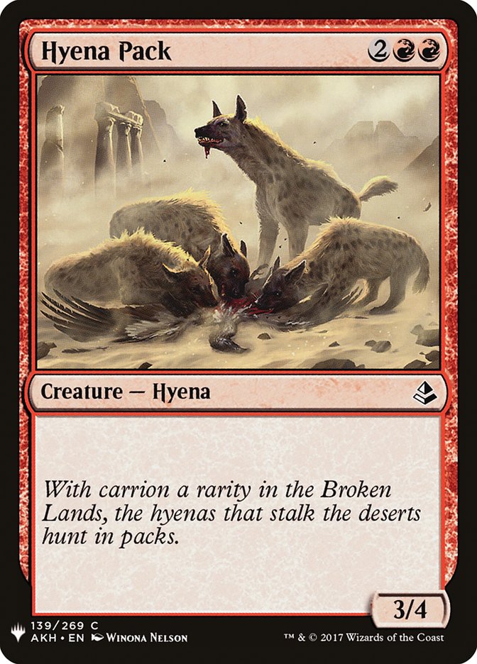 Hyena Pack [Mystery Booster] | I Want That Stuff Brandon