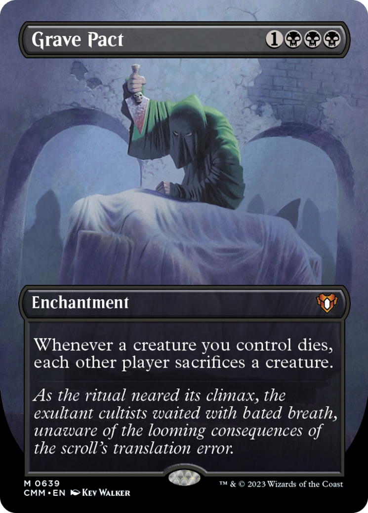 Grave Pact (Borderless Alternate Art) [Commander Masters] | I Want That Stuff Brandon