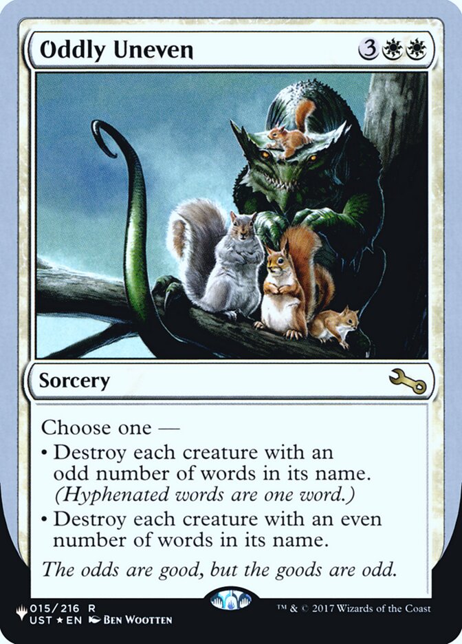 Oddly Uneven (Unfinity Foil Edition) [The List] | I Want That Stuff Brandon