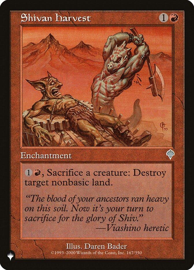 Shivan Harvest [The List] | I Want That Stuff Brandon