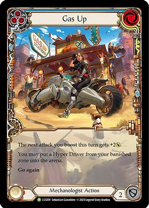 Gas Up (Blue) [LGS204] (Promo)  Rainbow Foil | I Want That Stuff Brandon
