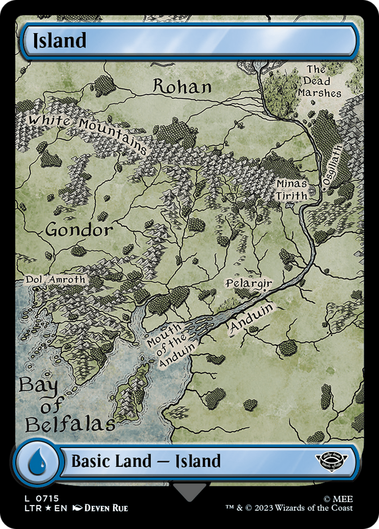 Island (0715) (Surge Foil) [The Lord of the Rings: Tales of Middle-Earth] | I Want That Stuff Brandon