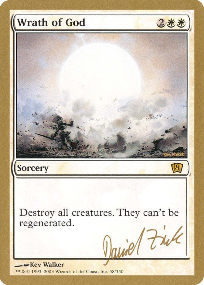 Wrath of God (Daniel Zink) [World Championship Decks 2003] | I Want That Stuff Brandon