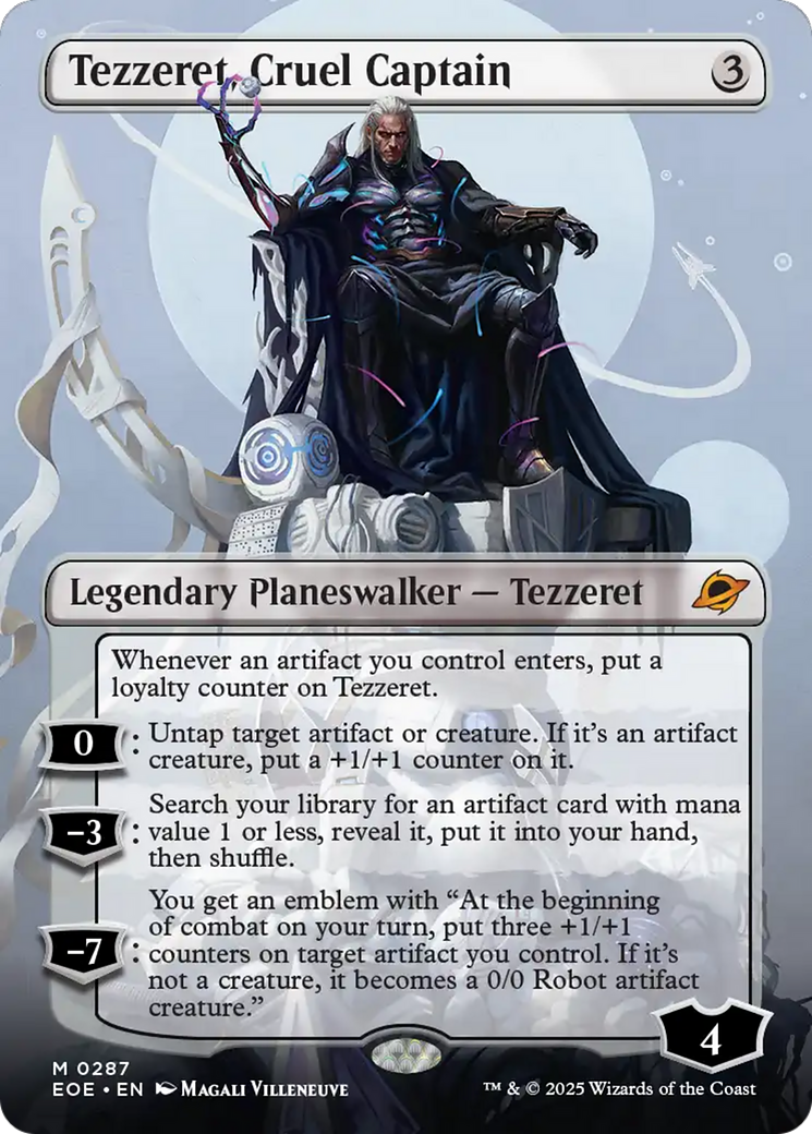 Tezzeret, Cruel Captain (Borderless) [Edge of Eternities] | I Want That Stuff Brandon