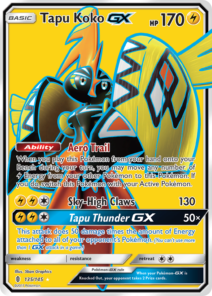 Tapu Koko GX (135/145) [Sun & Moon: Guardians Rising] | I Want That Stuff Brandon