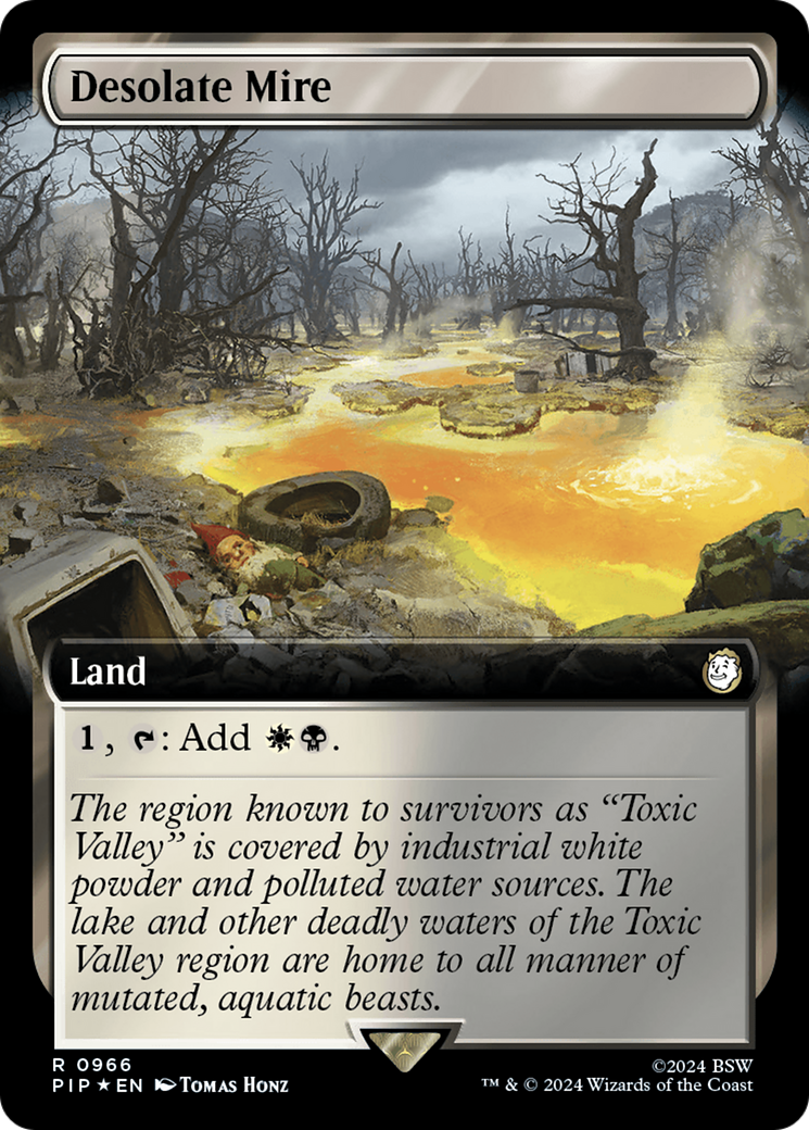 Desolate Mire (Extended Art) (Surge Foil) [Fallout] | I Want That Stuff Brandon