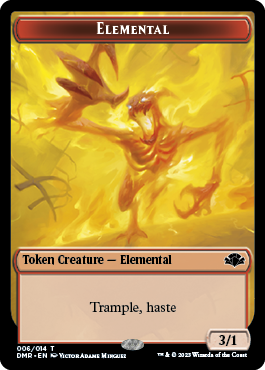 Insect // Elemental Double-Sided Token [Dominaria Remastered Tokens] | I Want That Stuff Brandon