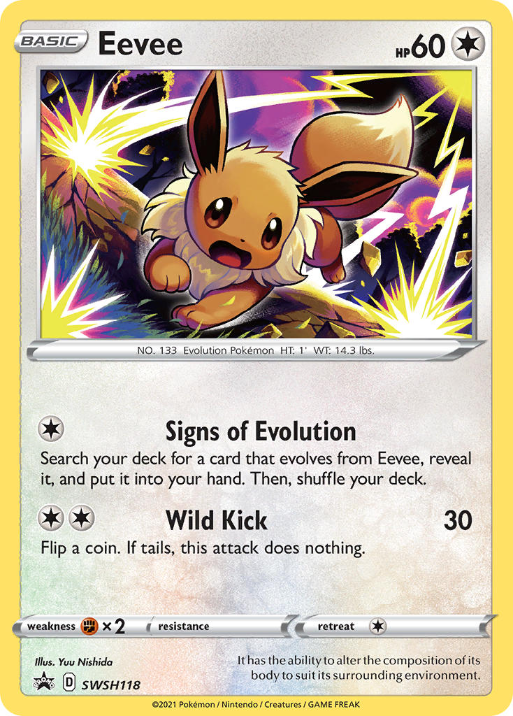 Eevee (SWSH118) [Sword & Shield: Black Star Promos] | I Want That Stuff Brandon