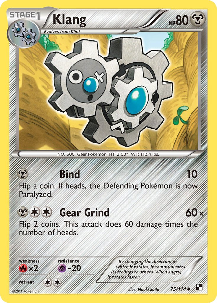 Klang (75/114) (Cracked Ice Holo) (Blister Exclusive) [Black & White: Base Set] | I Want That Stuff Brandon