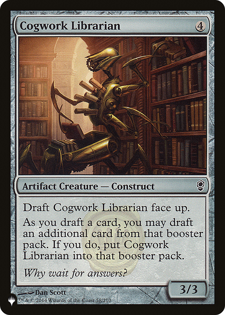 Cogwork Librarian [The List] | I Want That Stuff Brandon