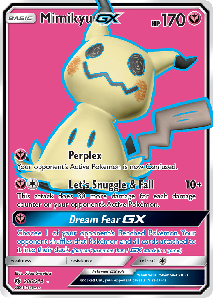 Mimikyu GX (206/214) [Sun & Moon: Lost Thunder] | I Want That Stuff Brandon