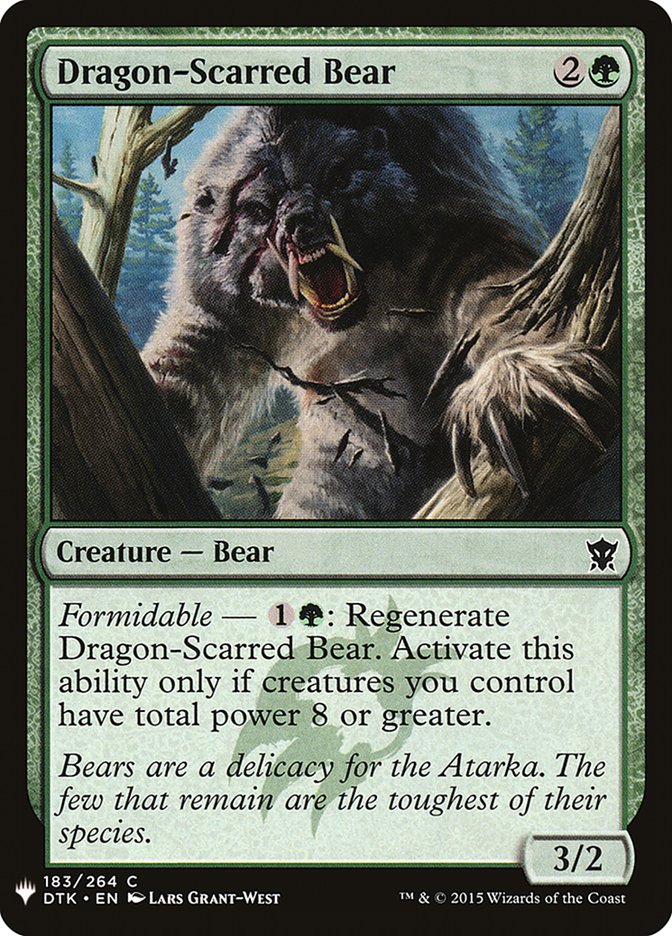 Dragon-Scarred Bear [Mystery Booster] | I Want That Stuff Brandon