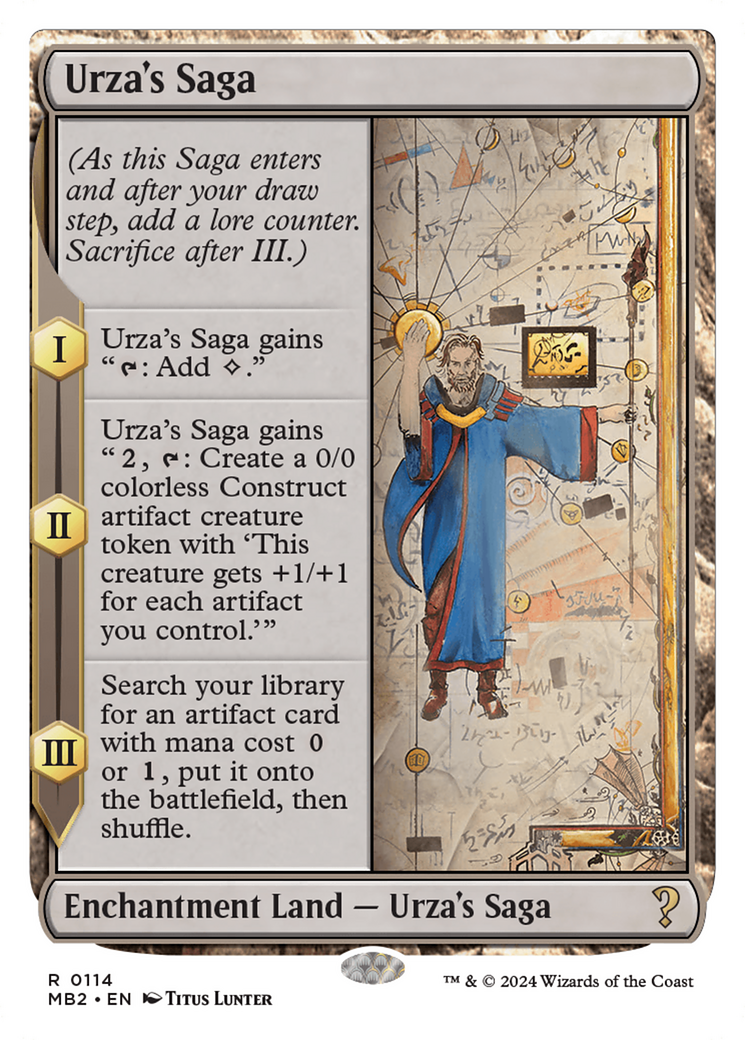 Urza's Saga (White Border) [Mystery Booster 2] | I Want That Stuff Brandon