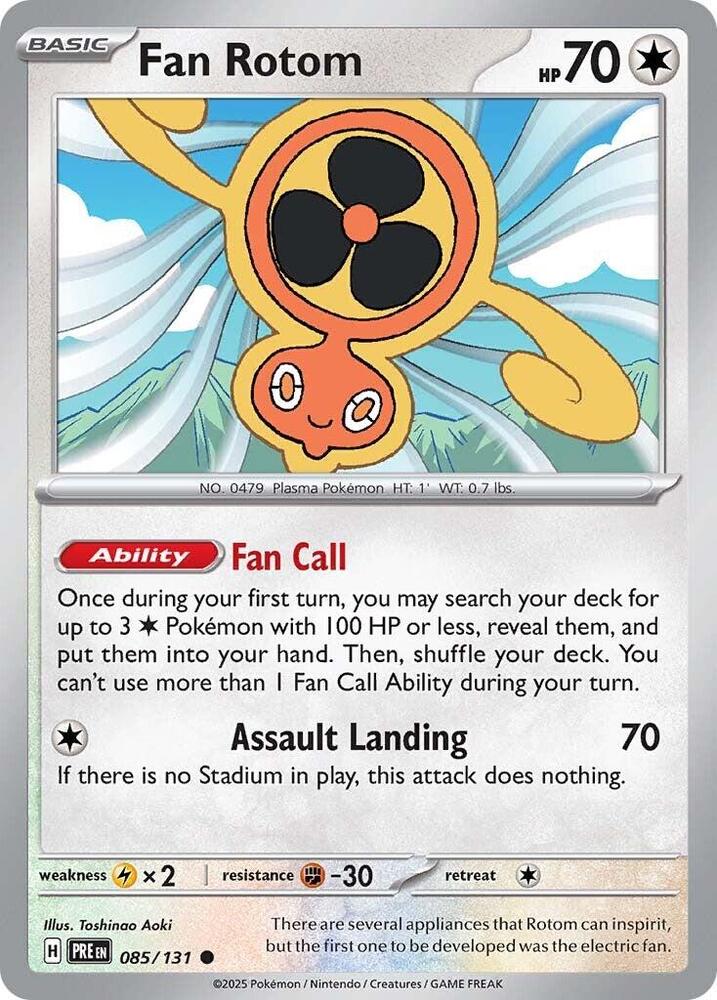 Fan Rotom (085/131) [Scarlet & Violet: Prismatic Evolutions] | I Want That Stuff Brandon