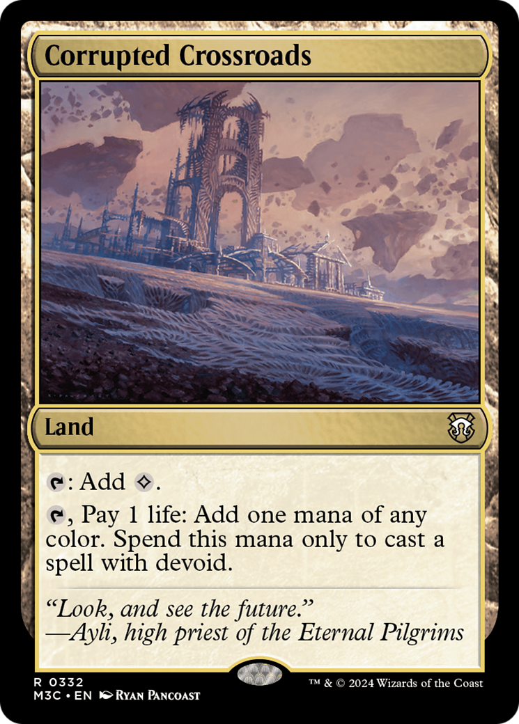 Corrupted Crossroads (Ripple Foil) [Modern Horizons 3 Commander] | I Want That Stuff Brandon