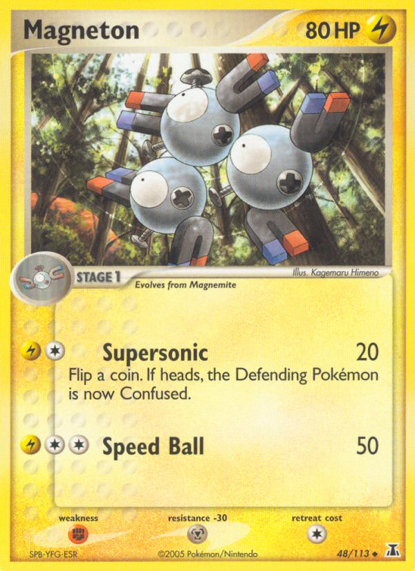 Magneton (48/113) [EX: Delta Species] | I Want That Stuff Brandon