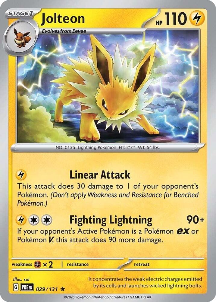 Jolteon (029/131) [Scarlet & Violet: Prismatic Evolutions] | I Want That Stuff Brandon