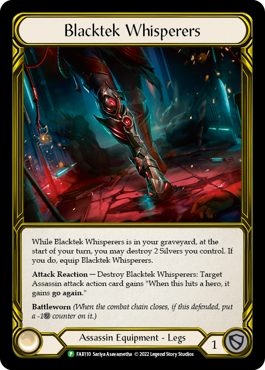 Blacktek Whisperers [FAB110] (Promo)  Cold Foil | I Want That Stuff Brandon