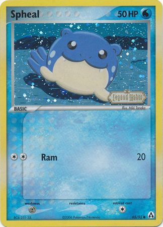 Spheal (65/92) (Stamped) [EX: Legend Maker] | I Want That Stuff Brandon