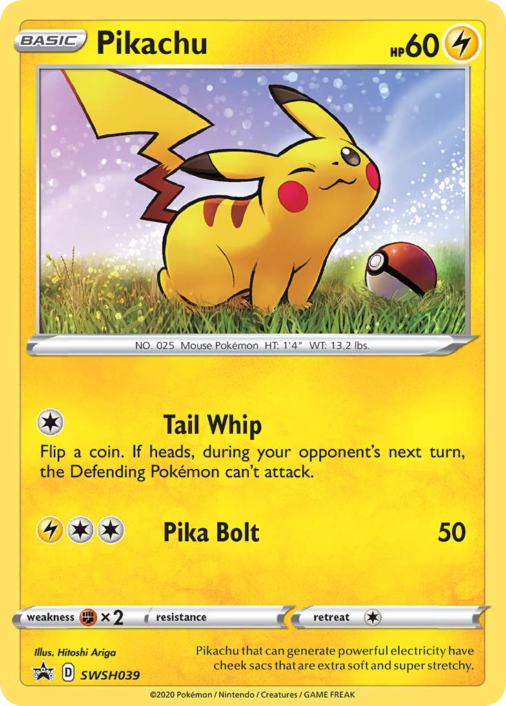 Pikachu (SWSH039) [Sword & Shield: Black Star Promos] | I Want That Stuff Brandon