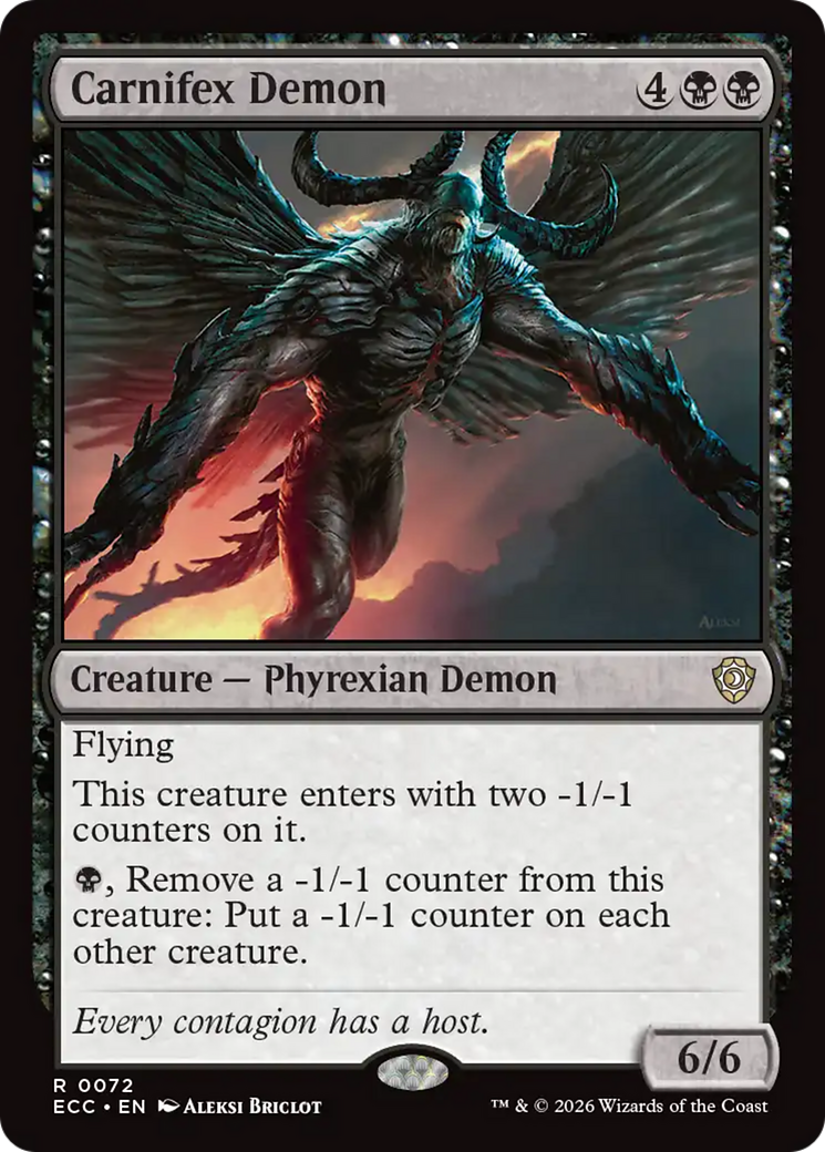Carnifex Demon [Lorwyn Eclipsed Commander] | I Want That Stuff Brandon