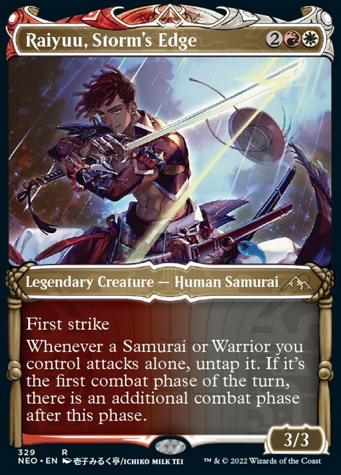 Raiyuu, Storm's Edge (Showcase Samurai) [Kamigawa: Neon Dynasty] | I Want That Stuff Brandon