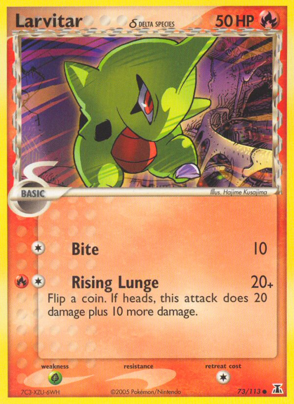 Larvitar (73/113) (Delta Species) [EX: Delta Species] | I Want That Stuff Brandon