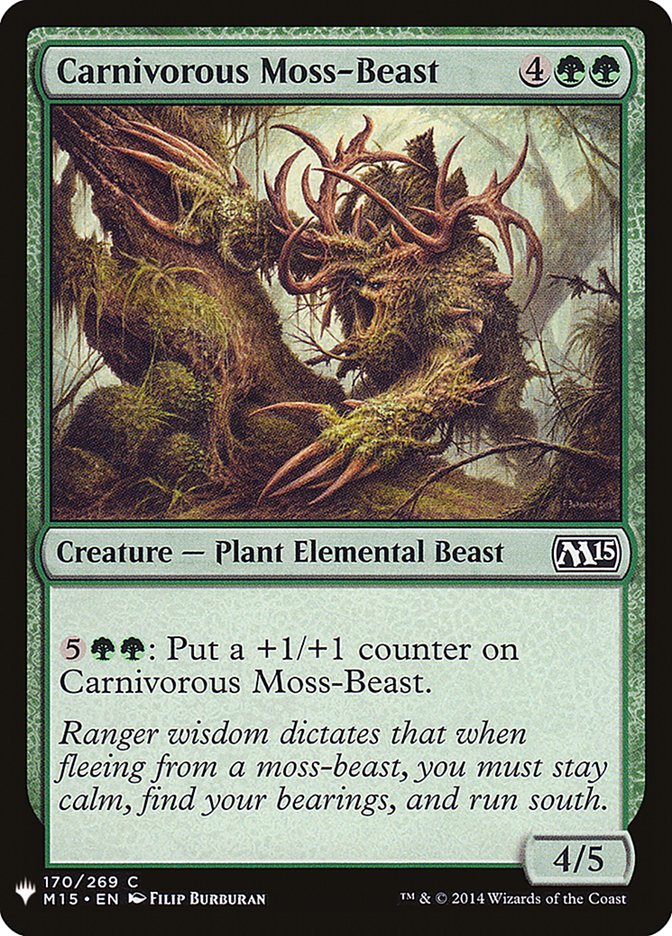 Carnivorous Moss-Beast [Mystery Booster] | I Want That Stuff Brandon