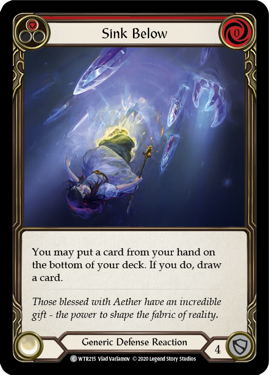 Sink Below (Red) [U-WTR215] (Welcome to Rathe Unlimited)  Unlimited Rainbow Foil | I Want That Stuff Brandon