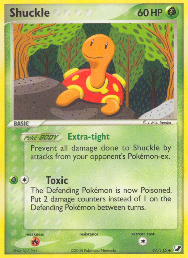 Shuckle (47/115) [EX: Unseen Forces] | I Want That Stuff Brandon