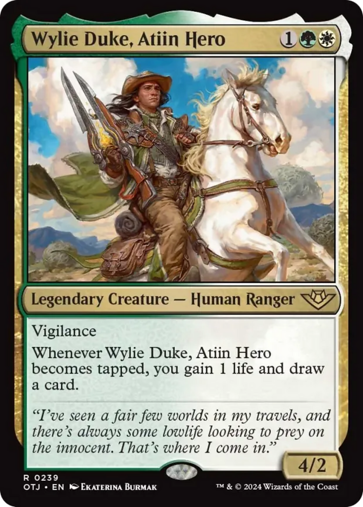 Wylie Duke, Atiin Hero [Outlaws of Thunder Junction] | I Want That Stuff Brandon