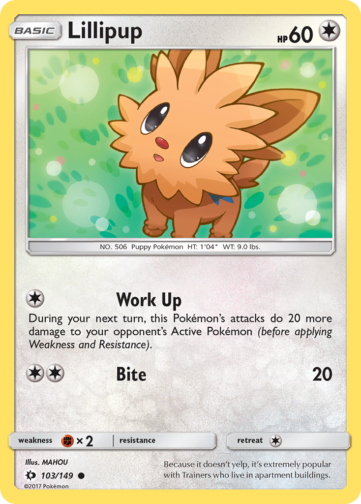 Lillipup (103/149) [Sun & Moon: Base Set] | I Want That Stuff Brandon