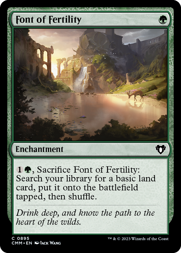 Font of Fertility [Commander Masters] | I Want That Stuff Brandon