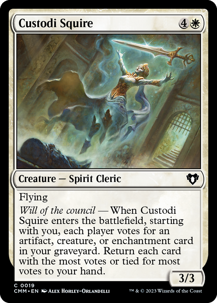 Custodi Squire [Commander Masters] | I Want That Stuff Brandon